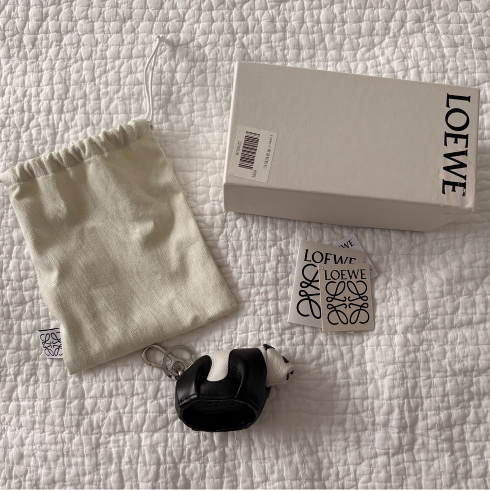 Loewe Panda Leather Bag Charm